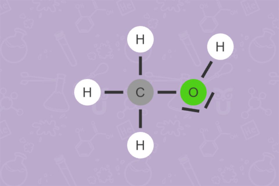 Strukturformel Methanol