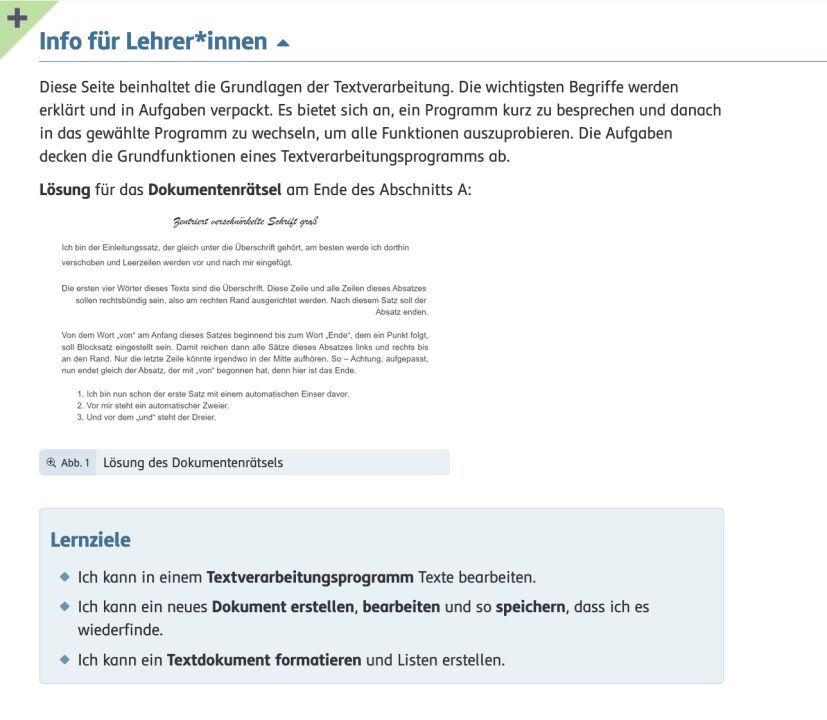 Die Lernziele zu jeder Seite finden Sie im Abschnitt Info für Lehrer*innen.